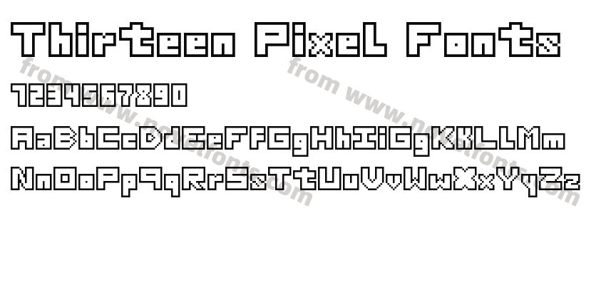 Thirteen Pixel Fonts RegularPreview