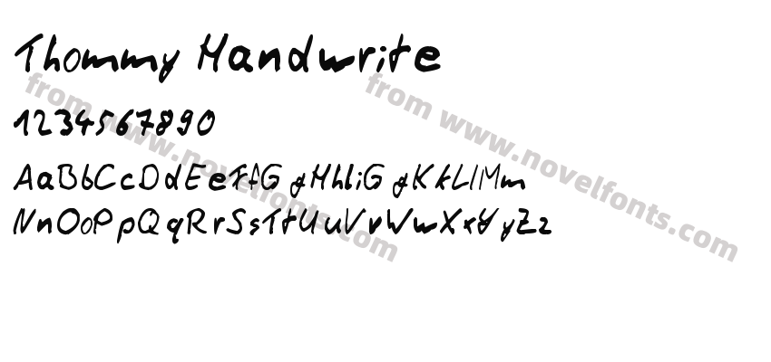 Thommy HandwritePreview