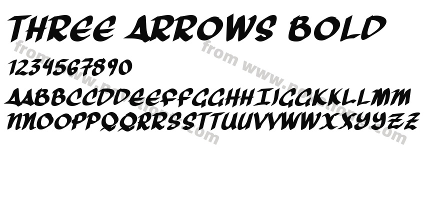 Three Arrows BoldPreview