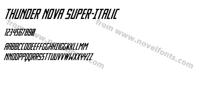 Thunder Nova Super-ItalicPreview