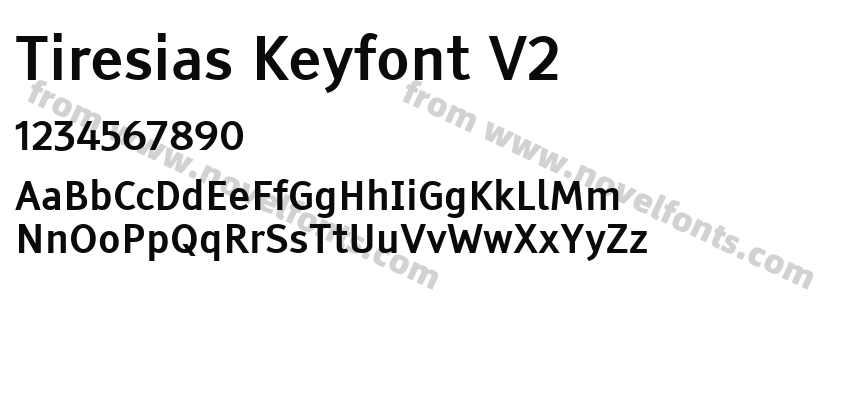 Tiresias Keyfont V2Preview