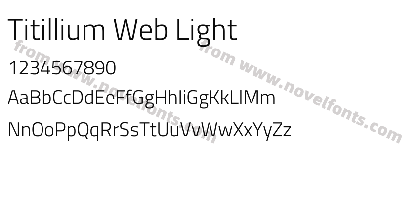 Titillium Web LightPreview