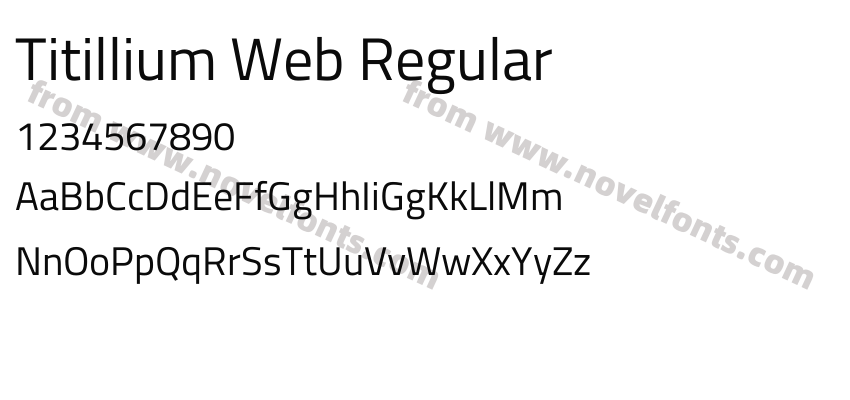 Titillium Web RegularPreview