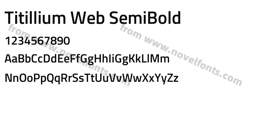 Titillium Web SemiBoldPreview