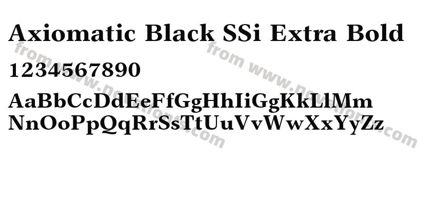 Axiomatic Black SSi Extra BoldPreview