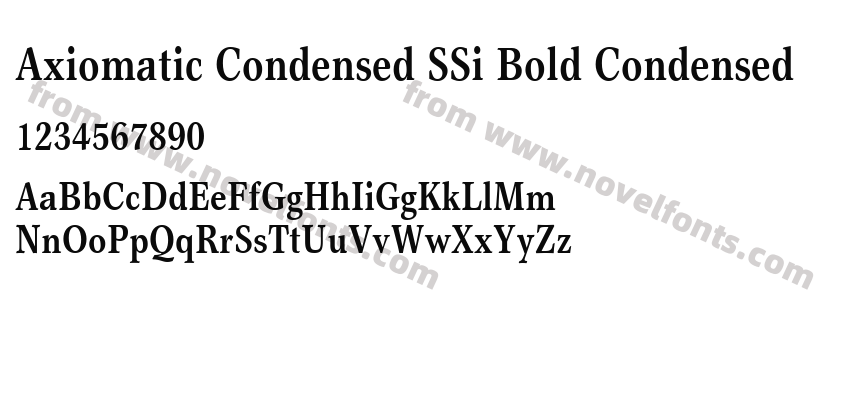 Axiomatic Condensed SSi Bold CondensedPreview