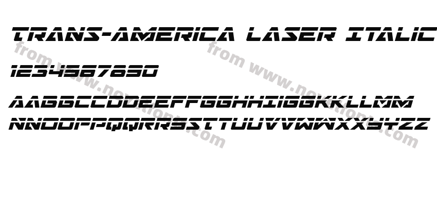 Trans America Laser ItalicPreview