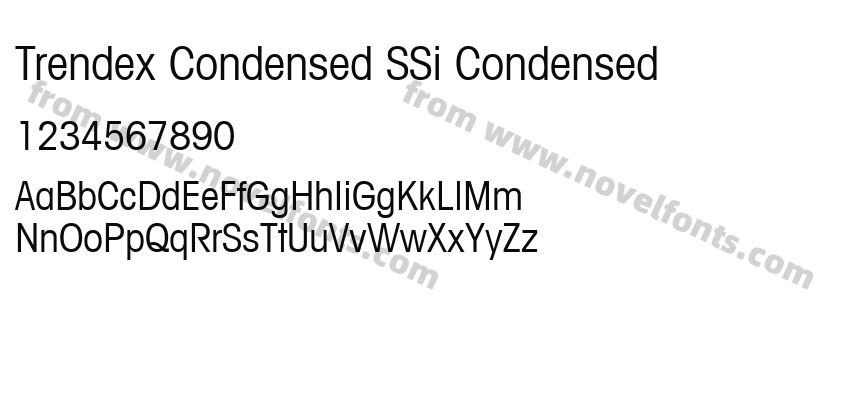 Trendex Condensed S Si CondensedPreview