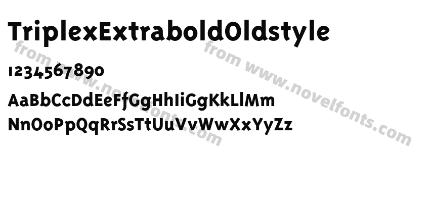 Triplex Extrabold OldstylePreview