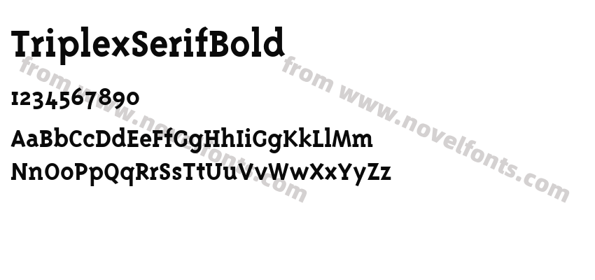 Triplex Serif BoldPreview