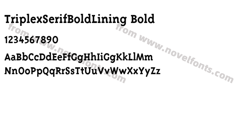 Triplex Serif Bold Lining BoldPreview