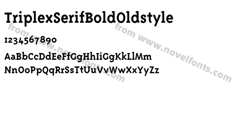 Triplex Serif Bold OldstylePreview