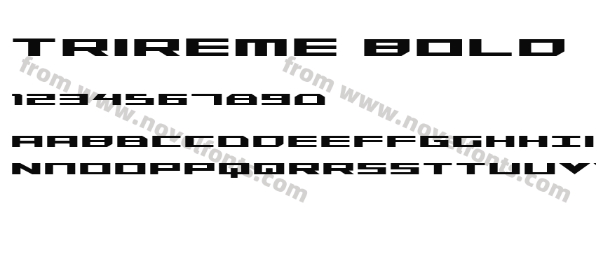 Trireme BoldPreview