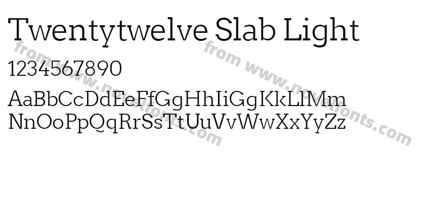 Twentytwelve Slab LightPreview