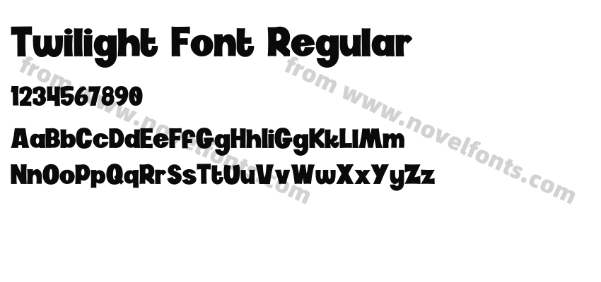 Twilight Font RegularPreview