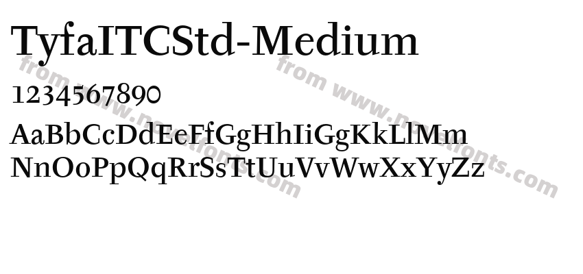 TyfaITCStd-MediumPreview