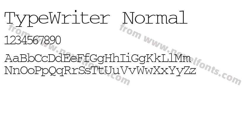 Type Writer NormalPreview