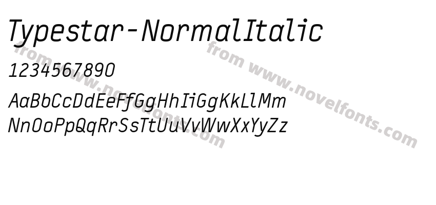 Typestar-NormalItalicPreview
