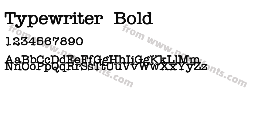 Typewriter BoldPreview