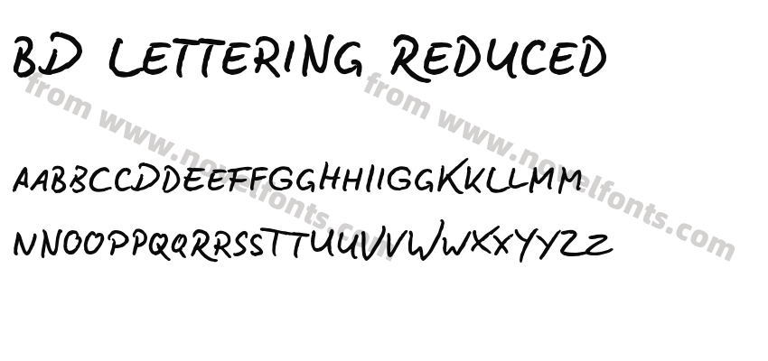 BD Lettering ReducedPreview