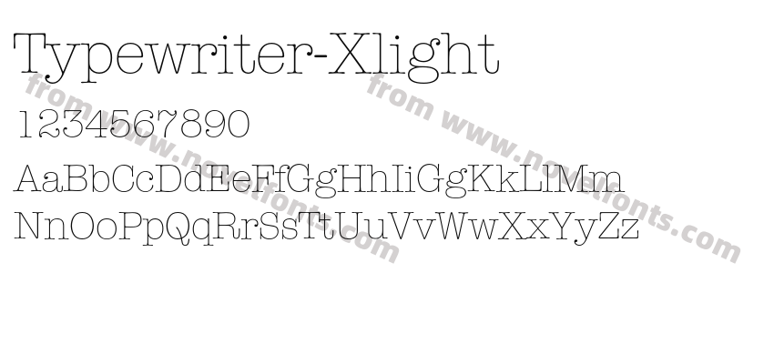 Typewriter-XlightPreview