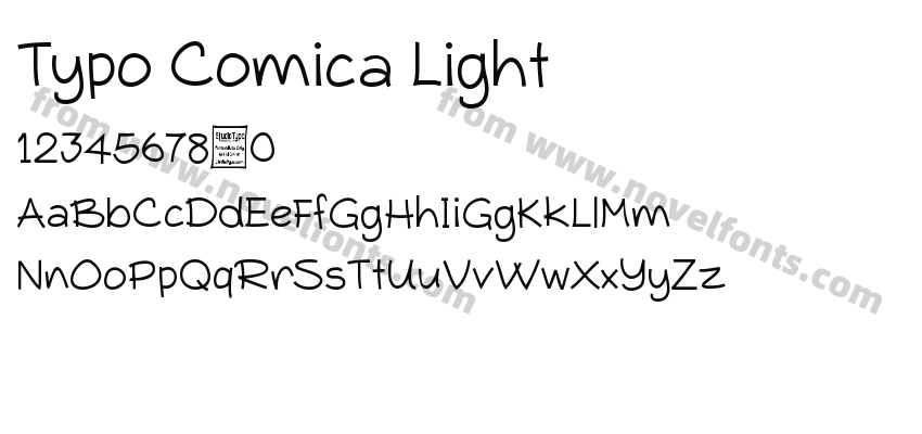 Typo Comica LightPreview