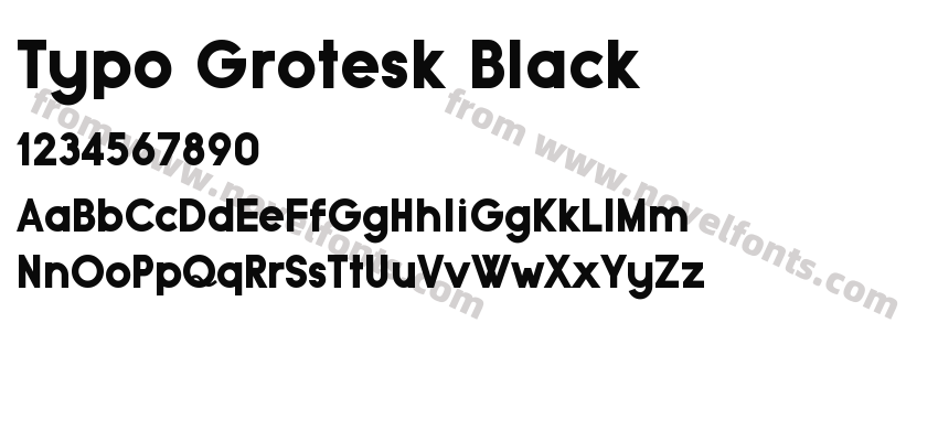 Typo Grotesk BlackPreview