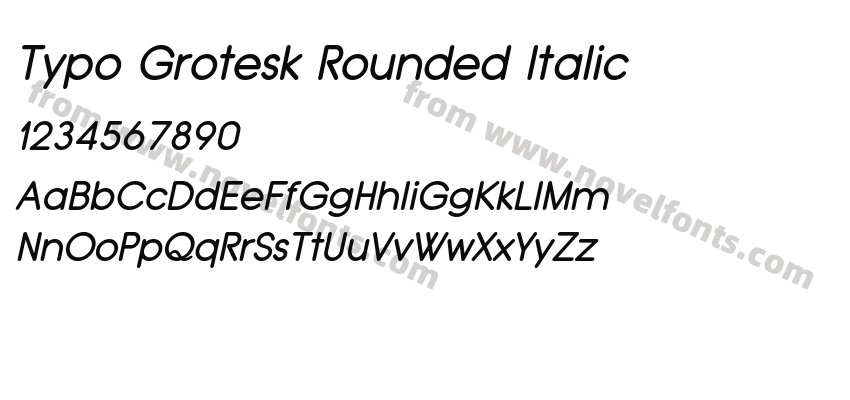 Typo Grotesk Rounded ItalicPreview