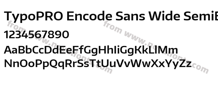 TypoPRO Encode Sans Wide SemiBoldPreview