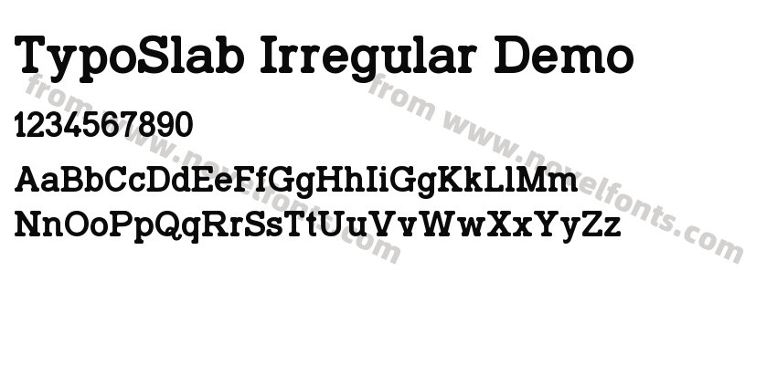 TypoSlab Irregular DemoPreview