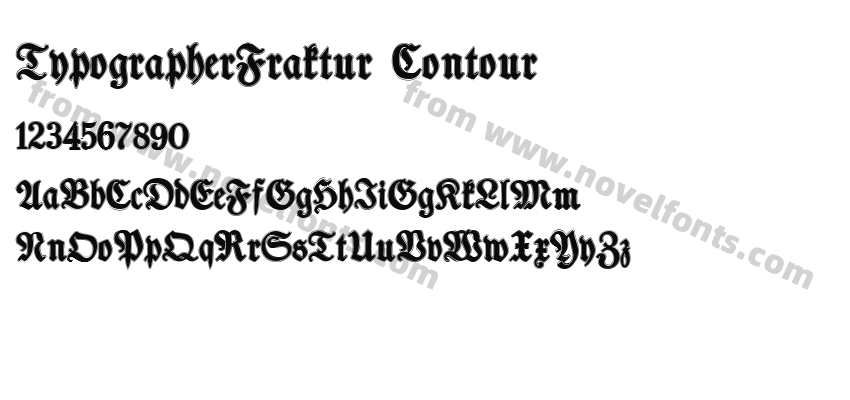 TypographerFraktur ContourPreview