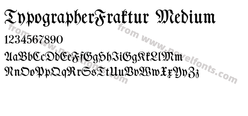 TypographerFraktur MediumPreview