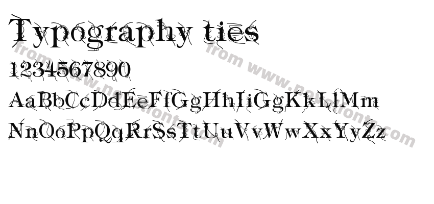 Typography tiesPreview