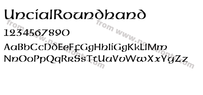 Uncial Roundhand RegularPreview