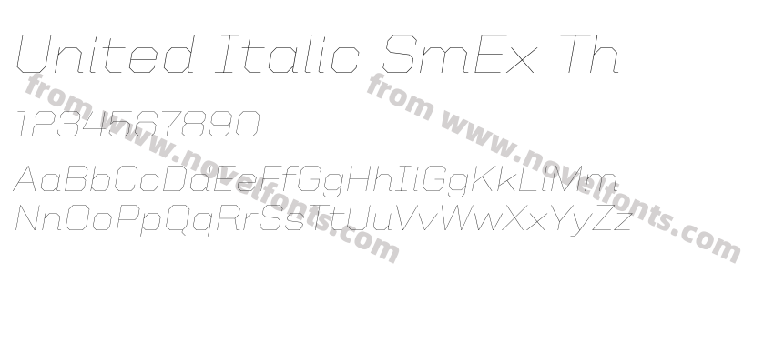 United Italic SmEx ThPreview