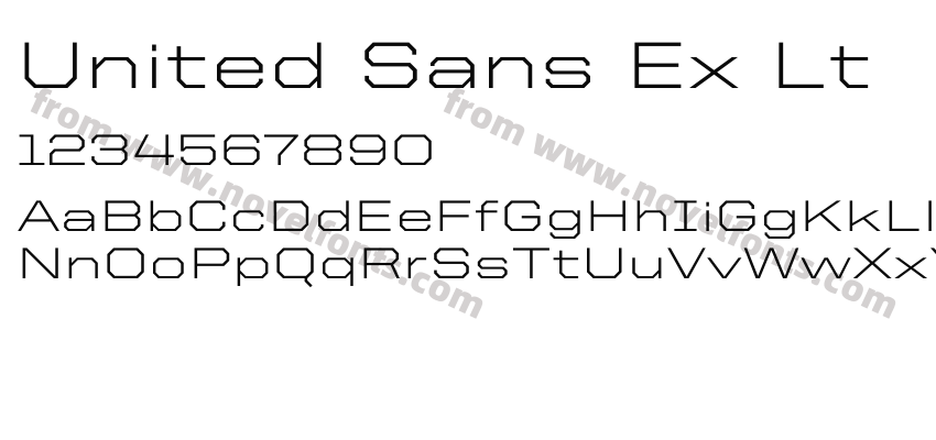 United Sans Ext LightPreview