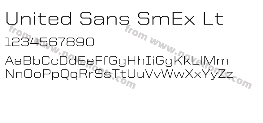 United Sans Semi Ext LightPreview