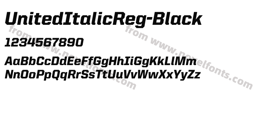 UnitedItalicReg-BlackPreview