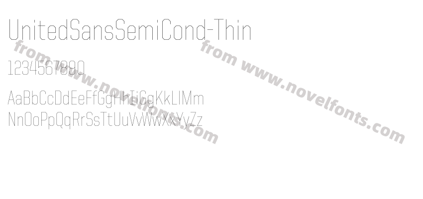 United Sans Semi Cond ThinPreview