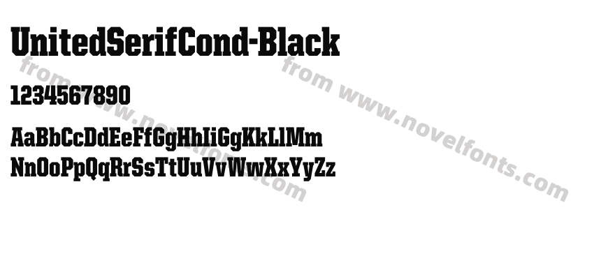 United Serif Cond BlackPreview