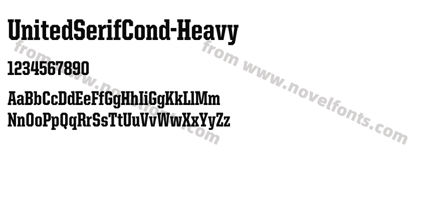 United Serif Cond HeavyPreview