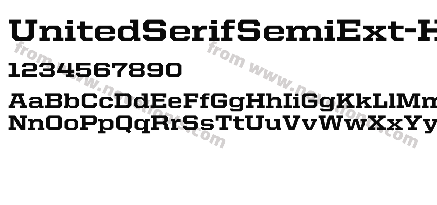 United Serif Semi Ext HeavyPreview