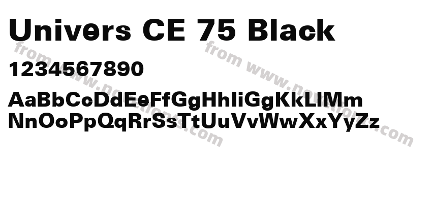 Univers CE 75 BlackPreview