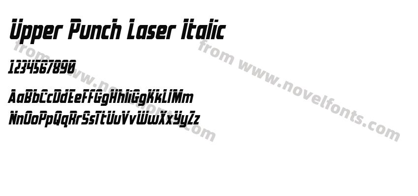 Upper Punch Laser ItalicPreview