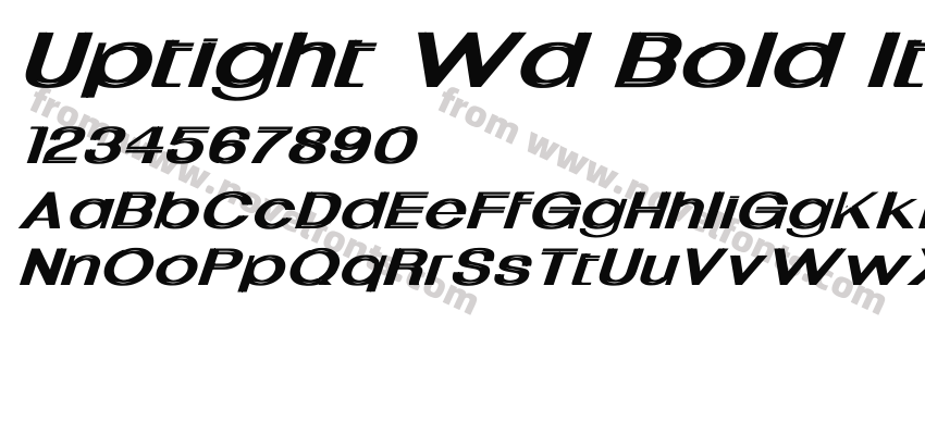 Uptight Wd Bold ItalicPreview