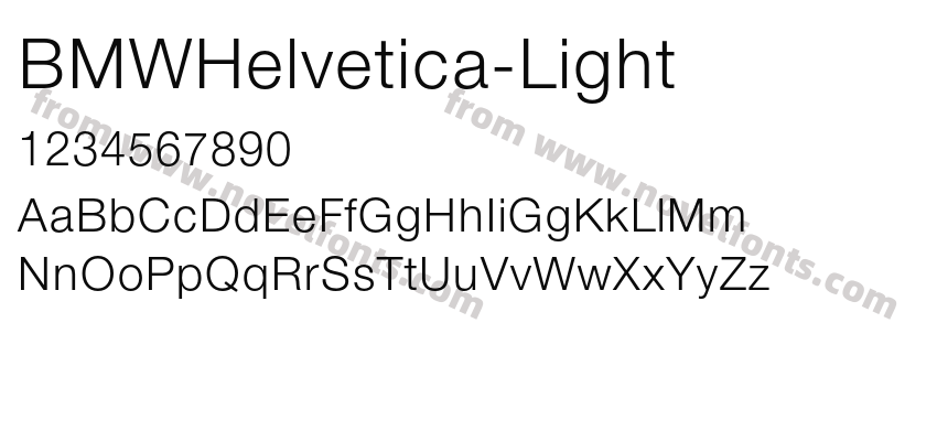 BMWHelvetica-LightPreview