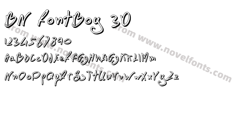 BN FontBoy 3DPreview