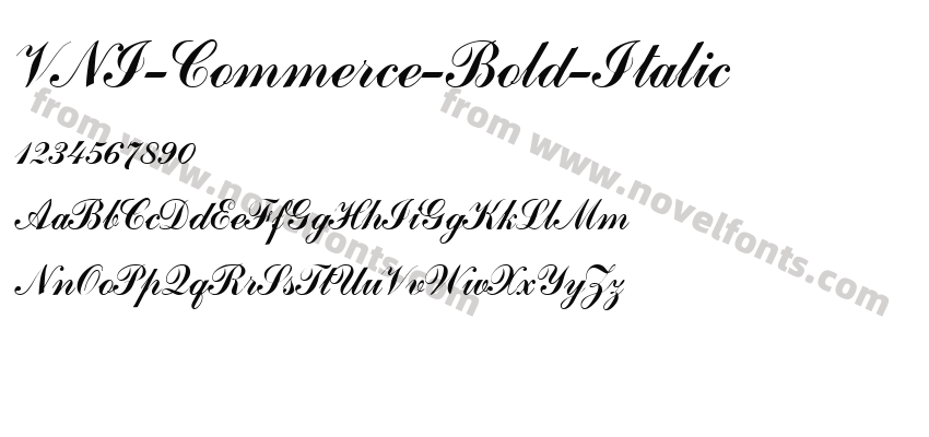 VNI-Commerce-Bold-ItalicPreview