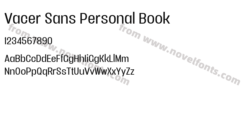 Vacer Sans Personal BookPreview