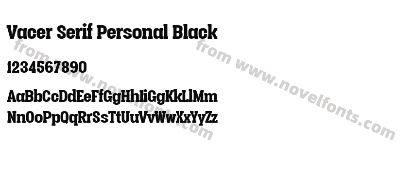 Vacer Serif Personal BlackPreview